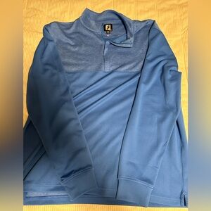 footjoy 1/4 zip pullover Blue Sz XL